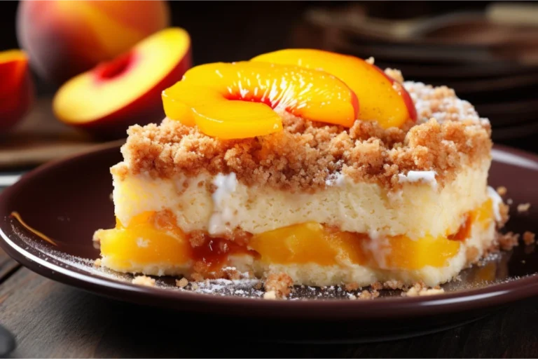 Peach Cobbler with Cake Mix