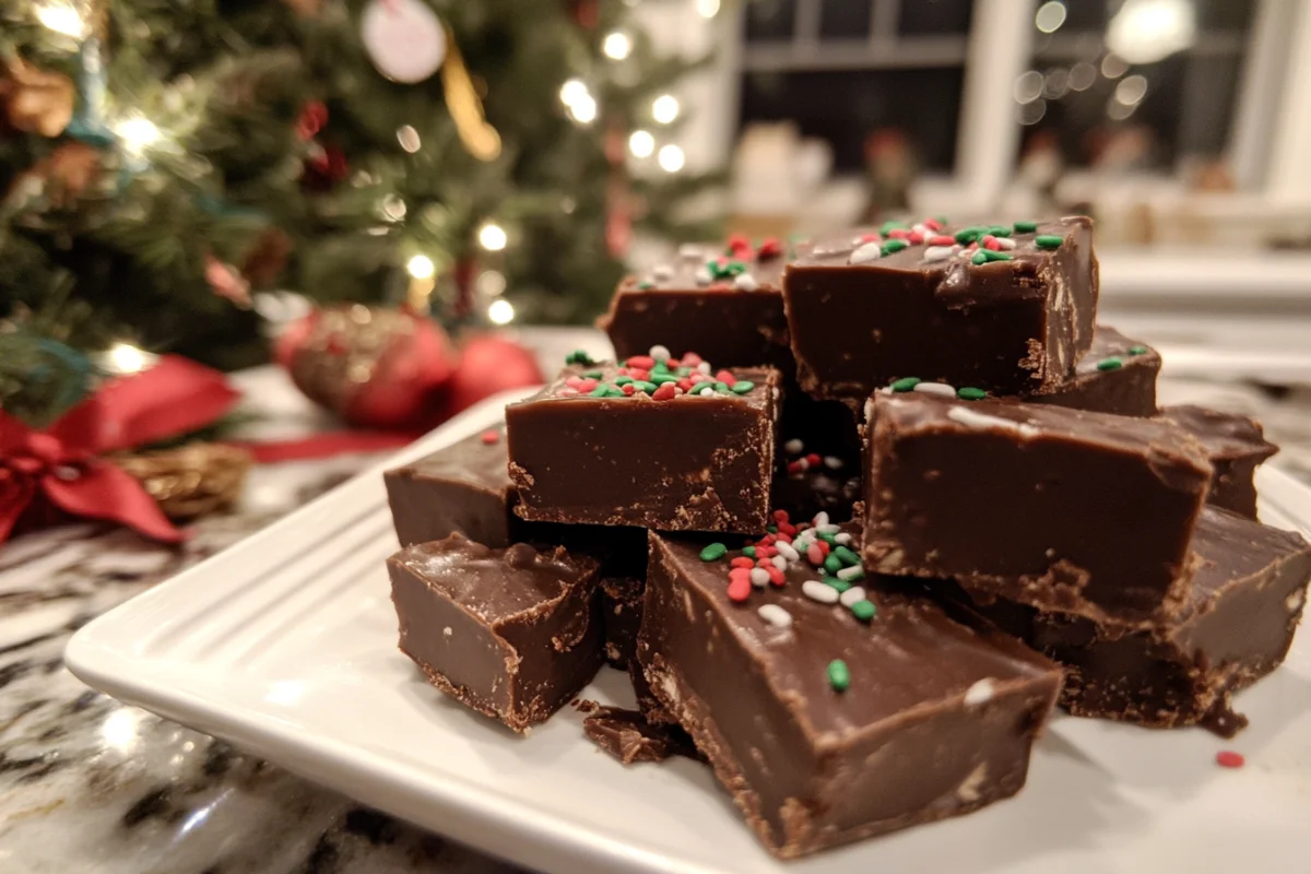 Holiday Fudge, Festive Fudge, Christmas Candy, Fudge Recipes for Christmas,Yuletide Fudge
