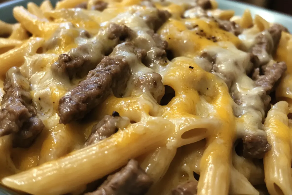 Philly Cheesesteak Pasta