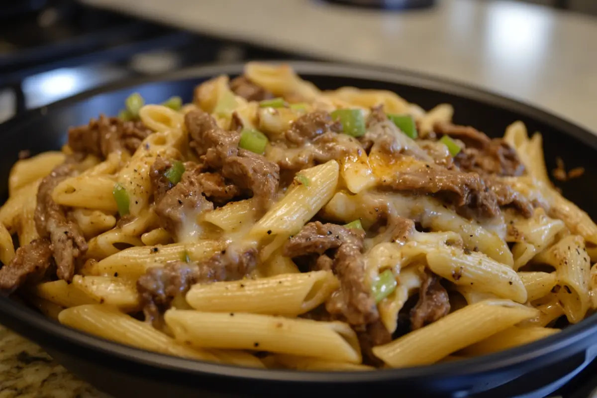 Philly Cheesesteak Pasta