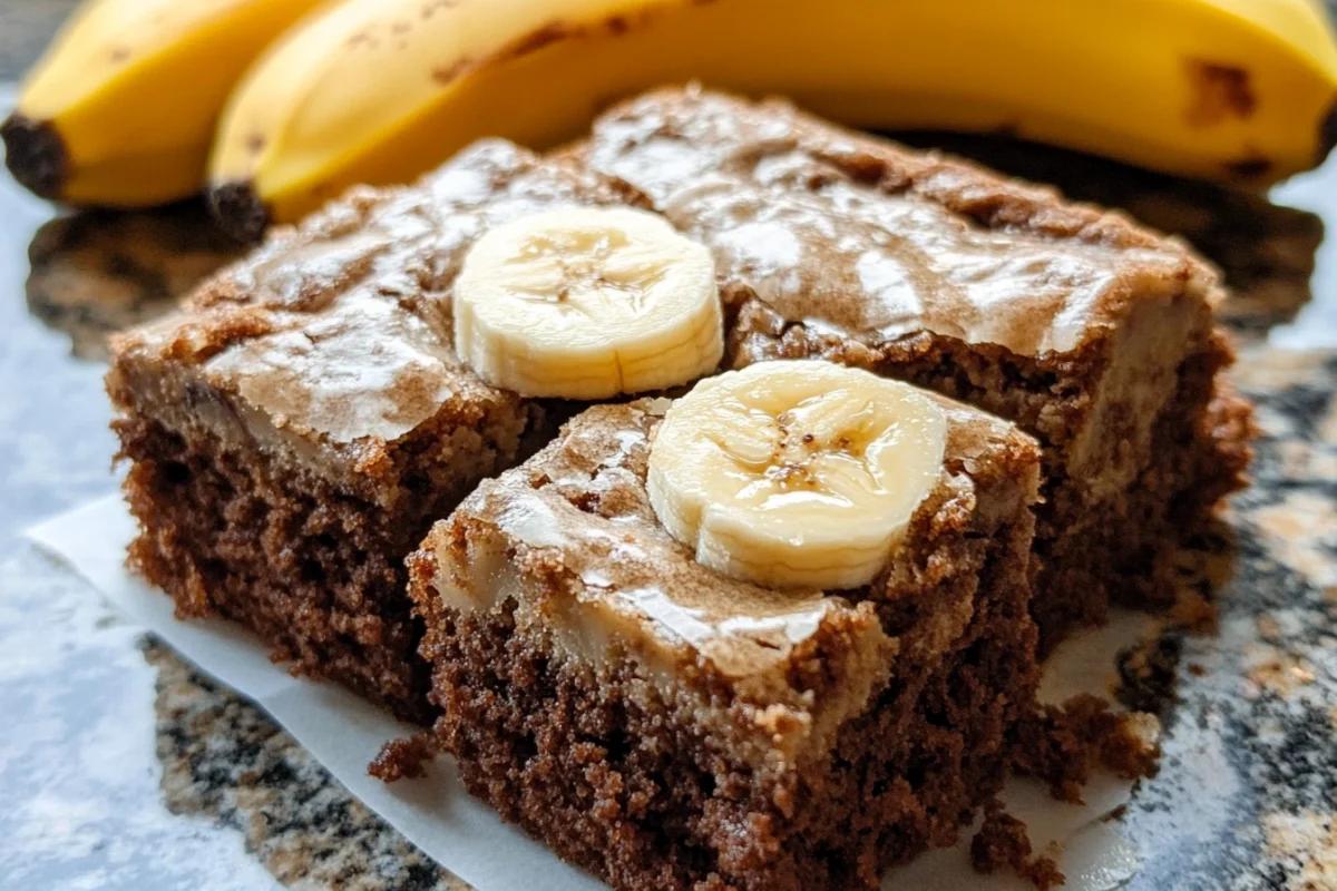 Banana brownie recipe, Fudgy banana bread, Banana chocolate swirl brownies