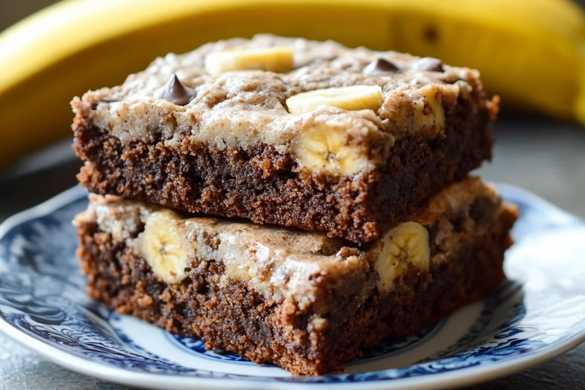 Banana brownie recipe, Fudgy banana bread, Banana chocolate swirl brownies