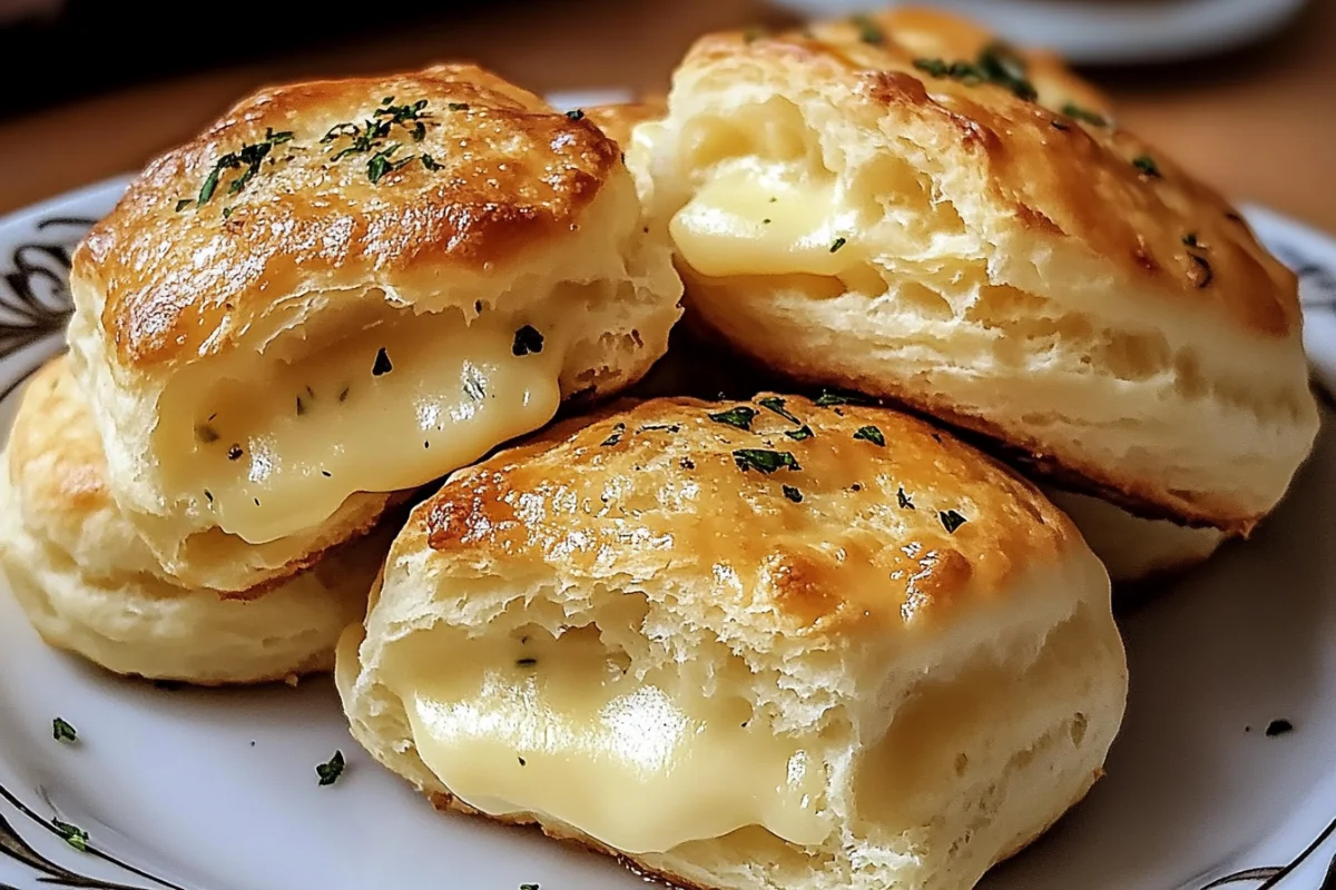 Garlic Butter Cheese-Filled Biscuits