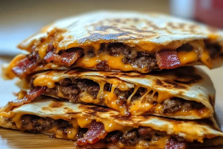 BBQ Quesadillas, Bacon Cheeseburger Quesadillas, Cheeseburger Quesadilla Recipe, BBQ Bacon Quesadillas, Cheeseburger Tortillas