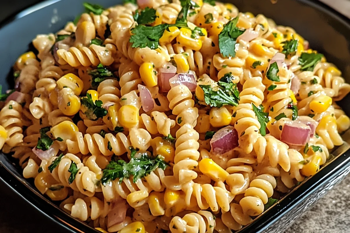 Elote Pasta Salad, Mexican Corn Salad, Creamy Corn Pasta Salad, Street Corn Pasta Salad, Summer Corn Pasta Salad