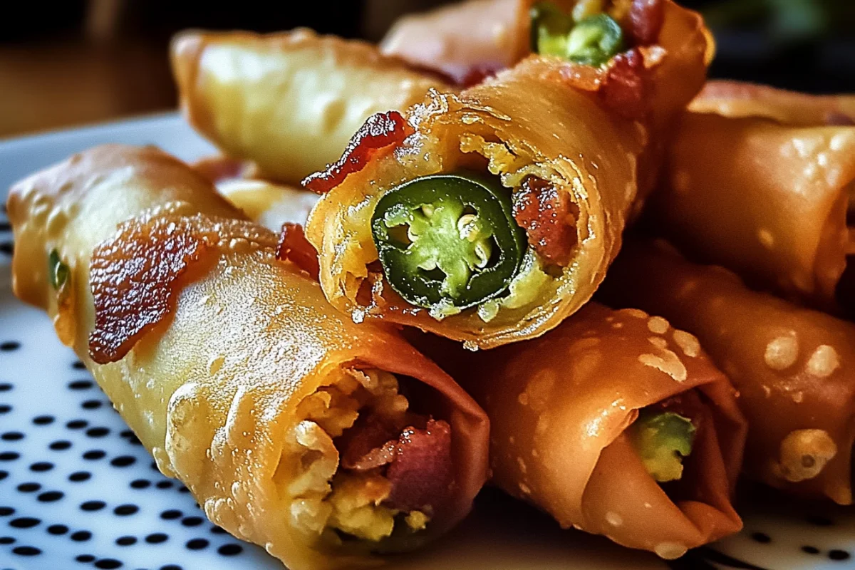 Bacon Jalapeño Popper Eggrolls