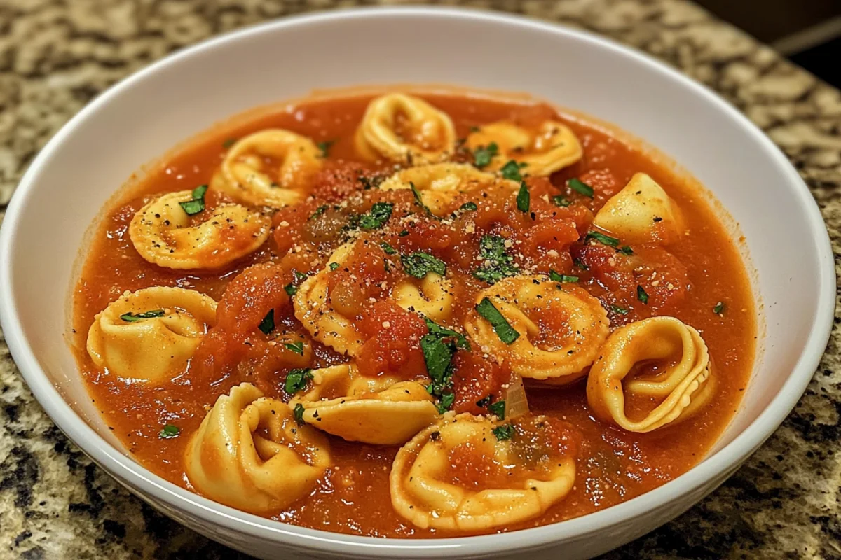 Crockpot Tomato Tortellini Soup, Tomato Tortellini Soup Recipe, Slow Cooker Tortellini Soup, Hearty Tortellini Soup, Creamy Tomato Soup with Tortellini