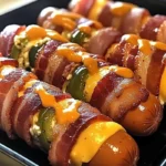 Bacon Wrapped Jalapeño Popper Hot Dogs