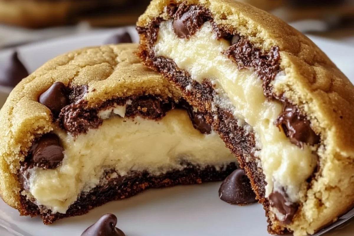 Cheesecake-Stuffed Chocolate Chip Cookies – Irresistibly Gooey!