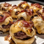 Cheesy Garlic Bacon Burger Bites