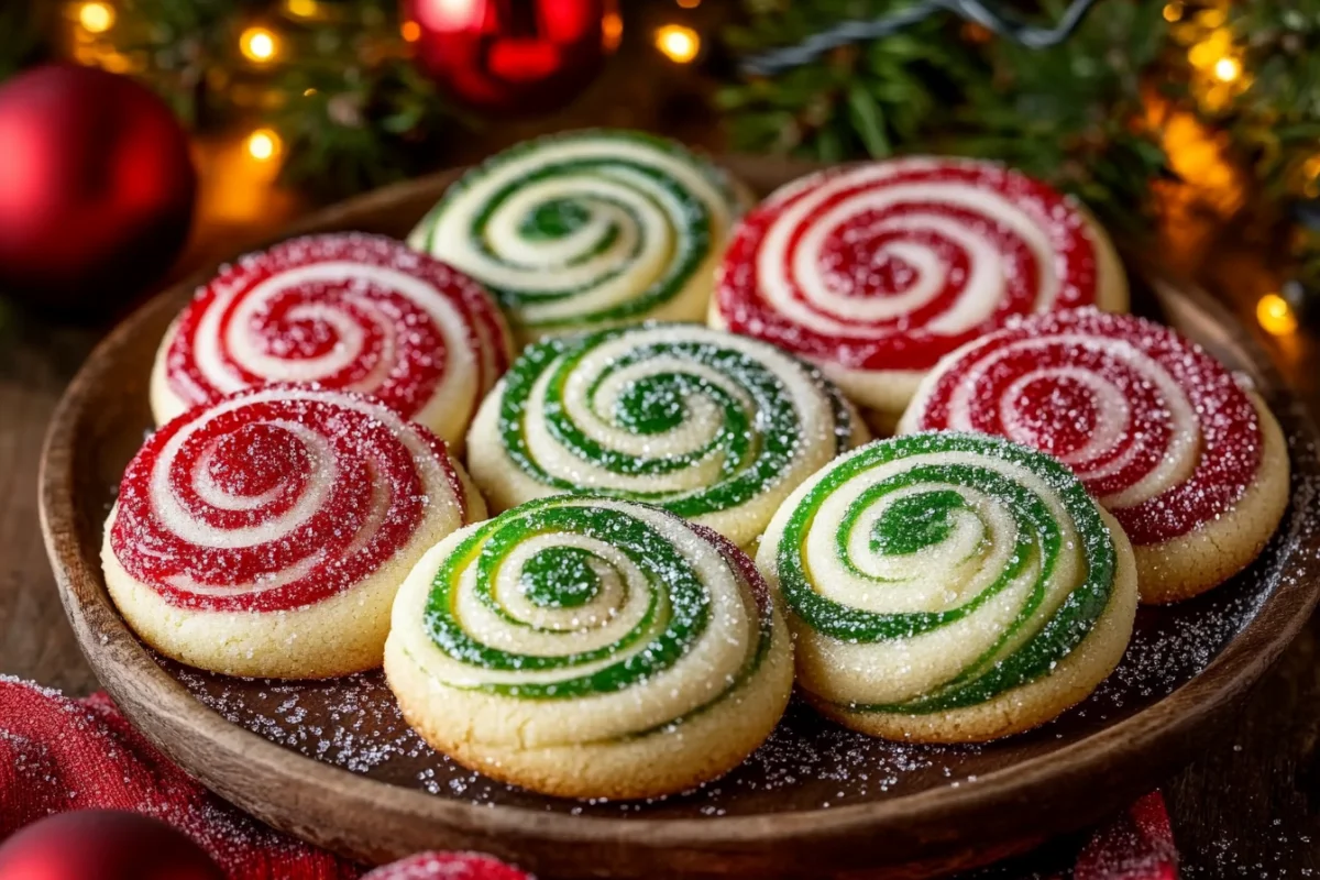 Christmas Swirl Butter Cookies - Festive Holiday Recipe