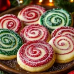 Christmas Swirl Butter Cookies - Festive Holiday Recipe