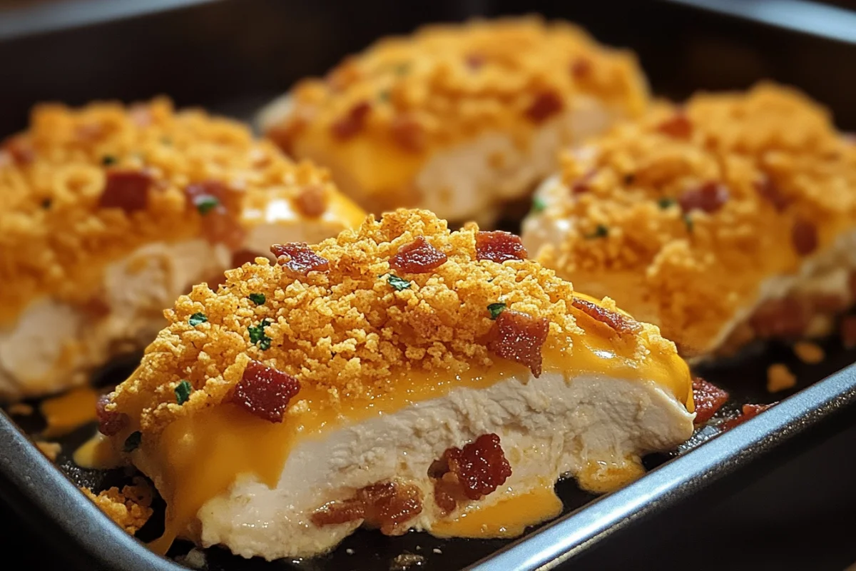 Cream Cheese and Bacon Stuffed Doritos Chicken – An Explosion of Flavor!