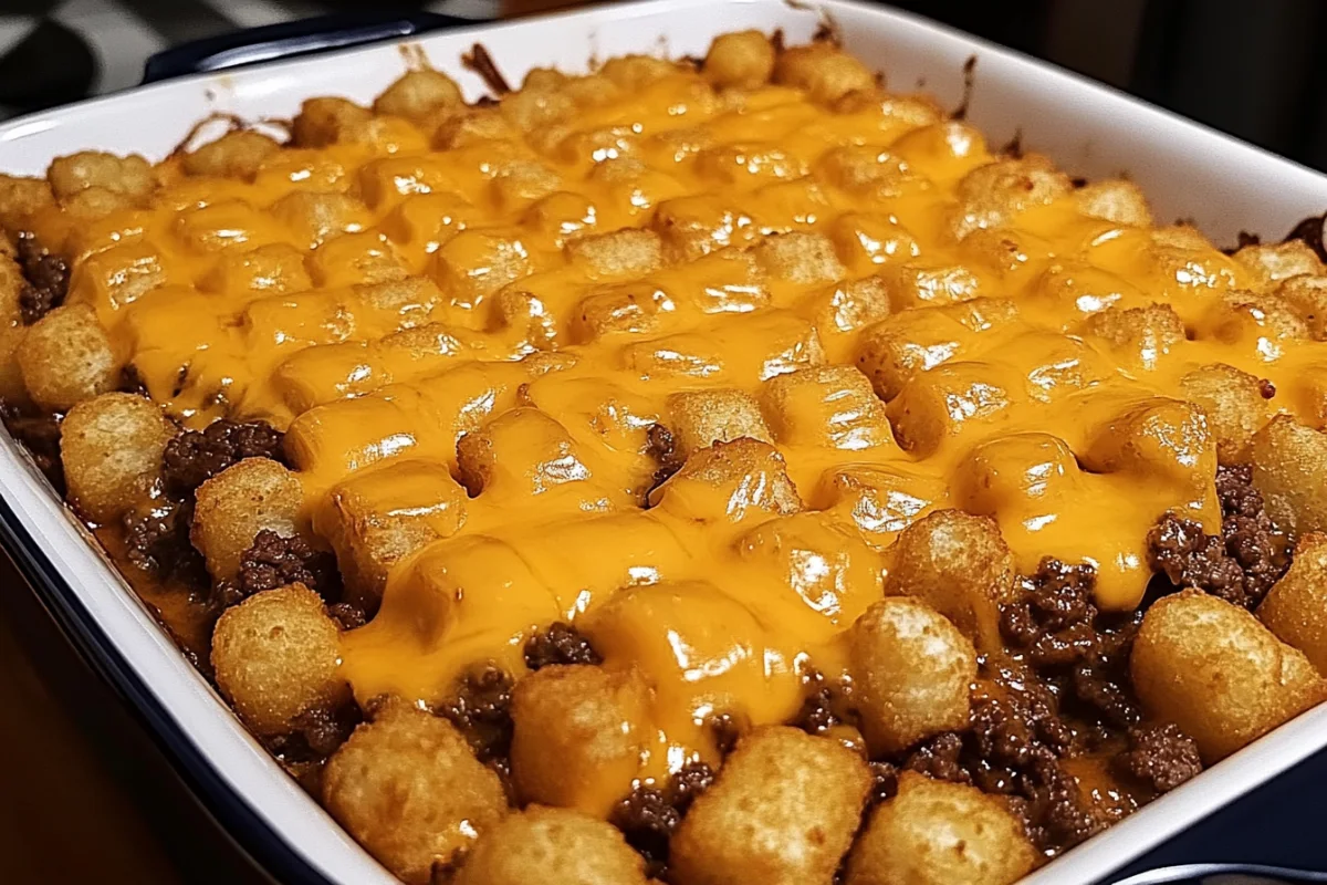 Crispy Tater Tot Cheeseburger Casserole – Ultimate Comfort Food!