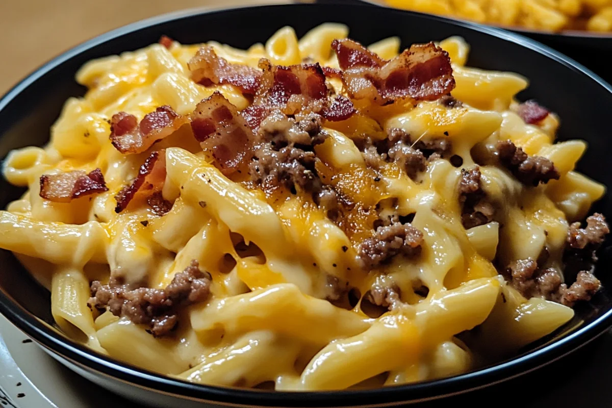 Loaded Bacon Cheeseburger Pasta