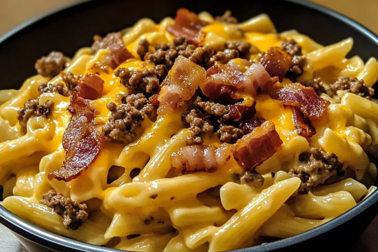 Loaded Bacon Cheeseburger Pasta