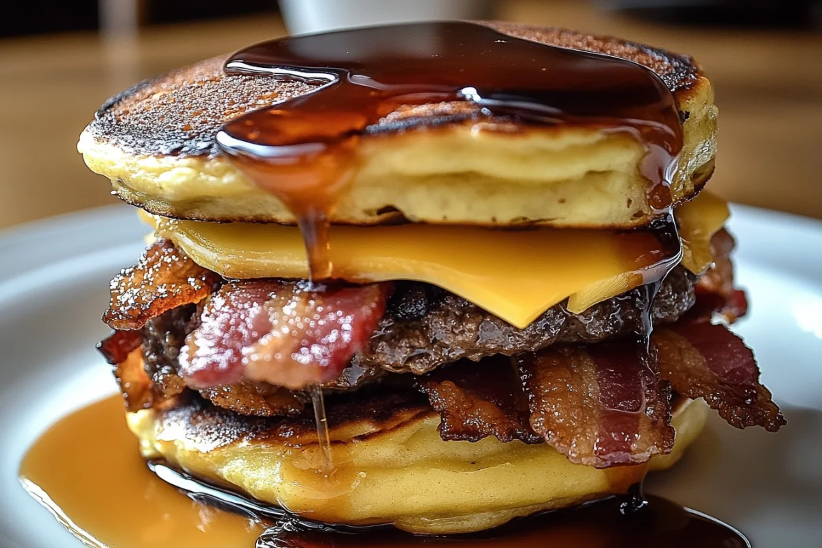 Maple Bacon Pancake Burger