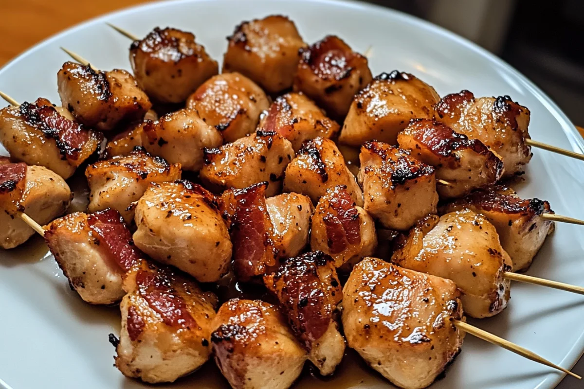 Maple Glazed Bacon Chicken Bites - Irresistibly Sweet & Savory