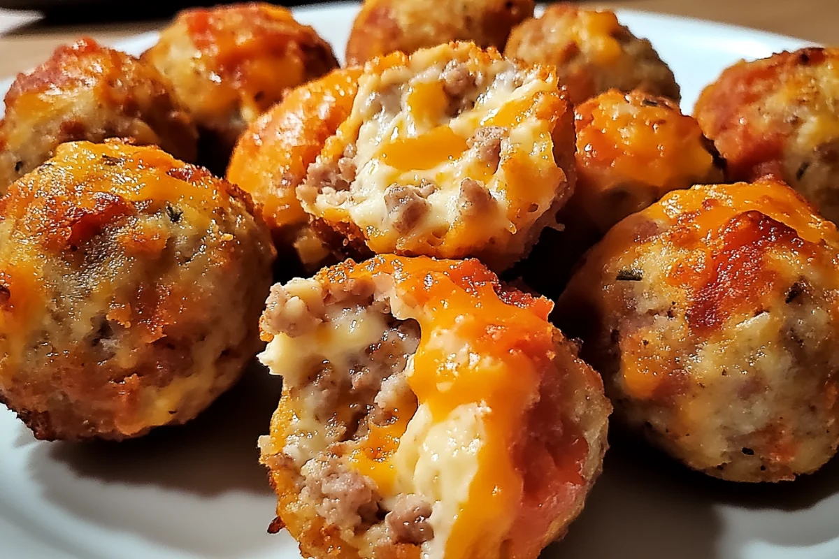 Rotel Cream Cheese Sausage Balls - Ultimate Party Snack Recipe