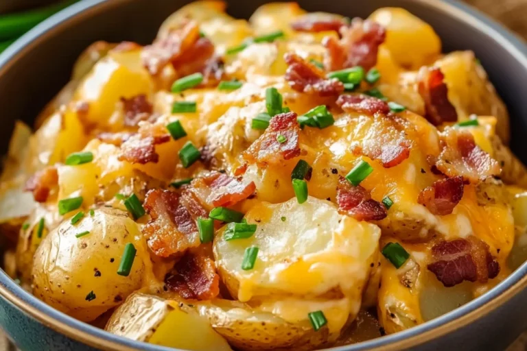 Slow Cooker Cheesy Bacon Potatoes - The Ultimate Comfort Food!