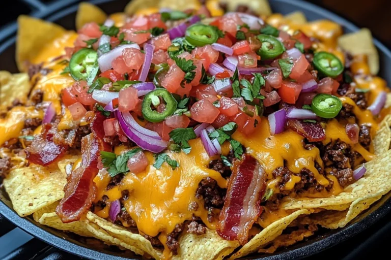 BBQ Bacon Cheeseburger Nachos – The Ultimate Party Snack!