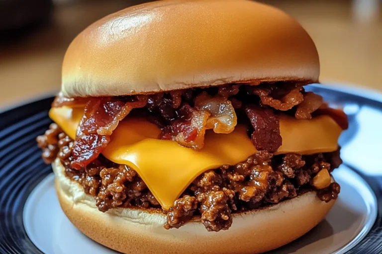 Bacon Cheeseburger Sloppy Joe Bliss – A Flavor Explosion!