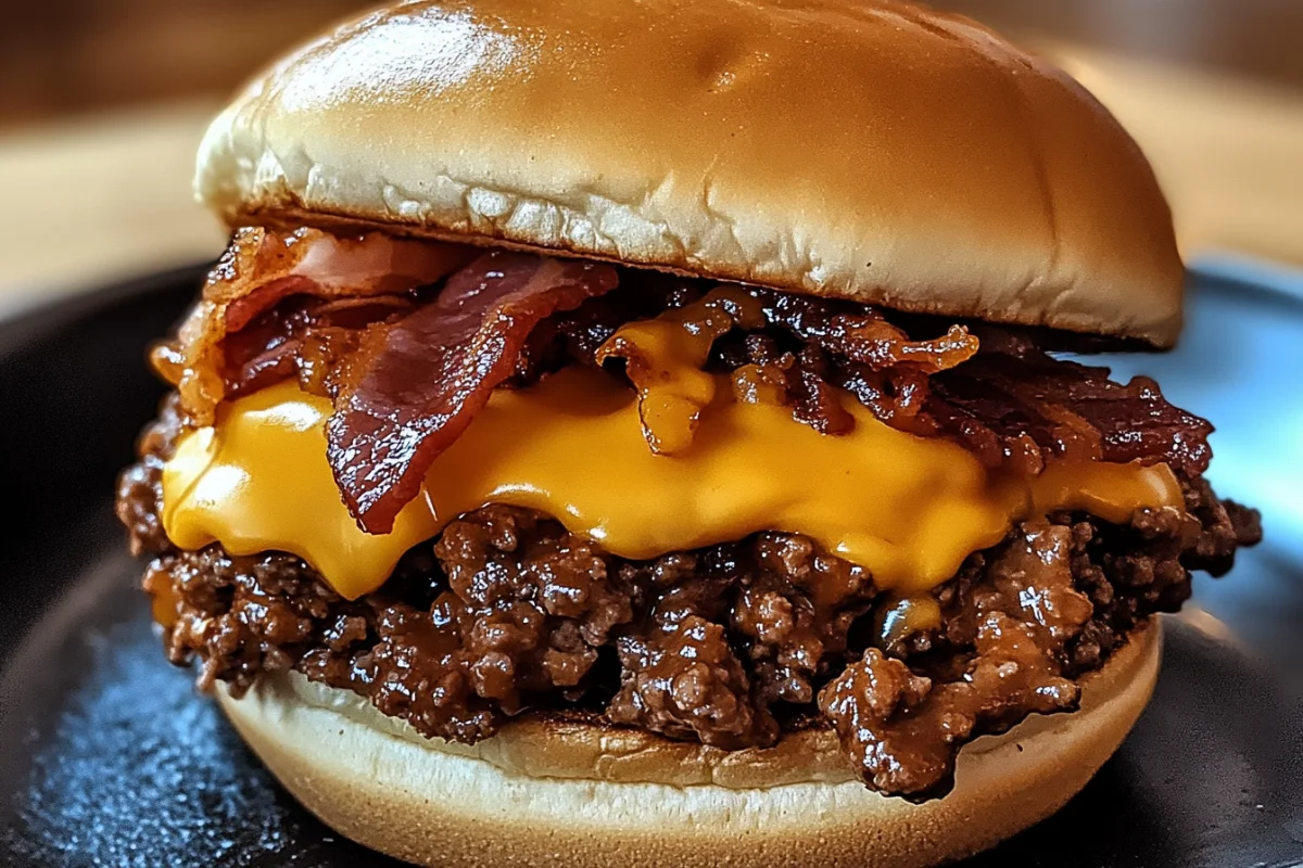 Bacon Cheeseburger Sloppy Joe Bliss – A Flavor Explosion!