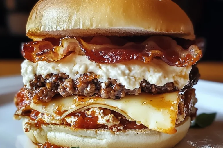 Bacon Lasagna Burger: The Ultimate Burger with a Twist