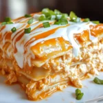 Cheesy Buffalo Chicken Lasagna – A Spicy Delight!