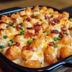 Chicken Bacon Ranch Tater Tot Casserole Recipe