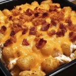 Chicken Bacon Ranch Tater Tot Casserole