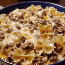 Creamy Beef and Bowtie Pasta - A Delicious Comfort Meal-image
