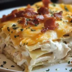 Creamy Chicken Bacon Ranch Lasagna - A Cheesy Delight