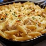 Creamy Garlic Parmesan Chicken Pasta Bake – Cheesy Perfection