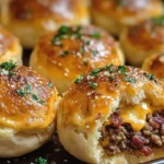 Garlic Parmesan Cheeseburger Bombs - Irresistibly Delicious!