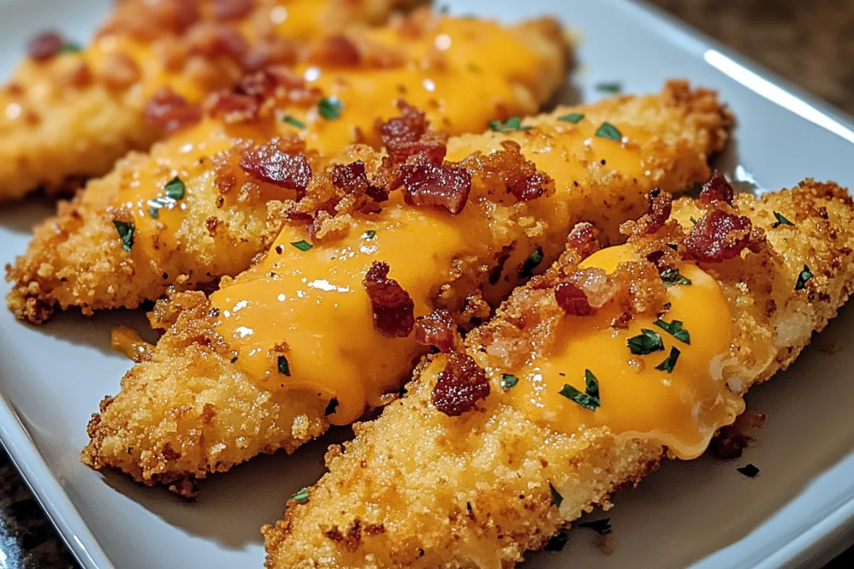 Loaded Cheddar & Bacon Chicken Fingers – A Must-Try Appetizer