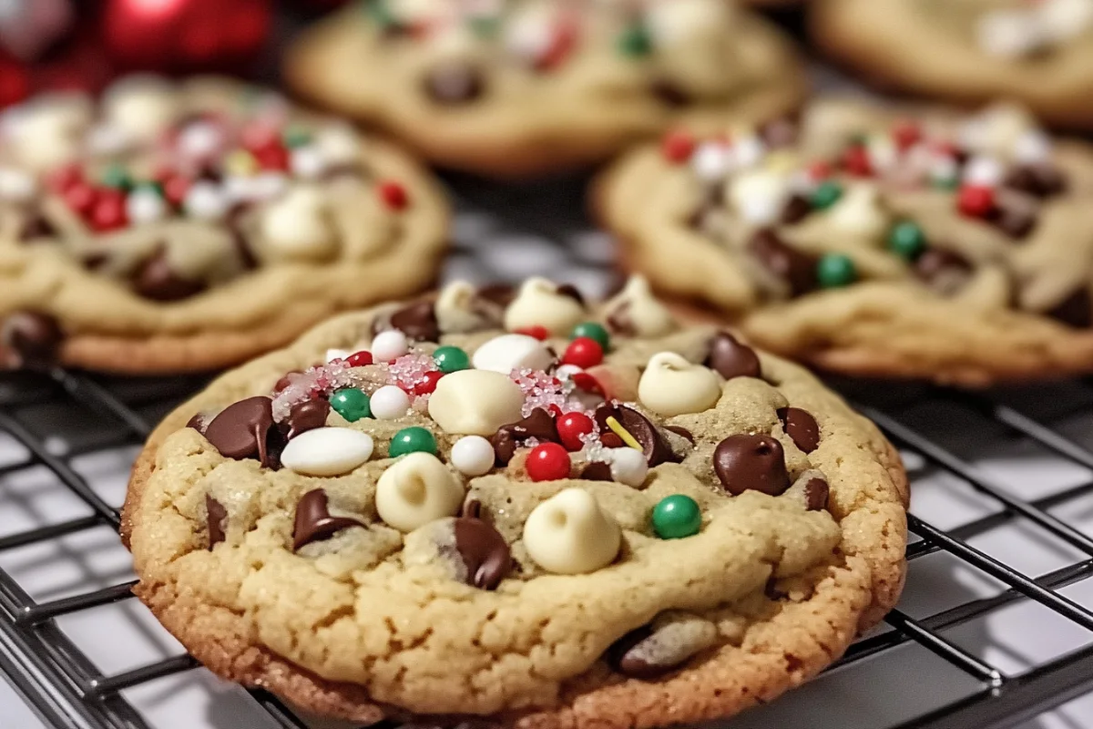 Winter Wonderland Chocolate Chip Christmas Cookies