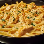 Buffalo Chicken Alfredo Penne - Spicy, Creamy, and Irresistible!