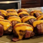 Cheese-Stuffed Bacon Burger Bites – Perfect Party Appetizer