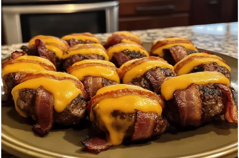 Cheese-Stuffed Bacon Burger Bites – Perfect Party Appetizer