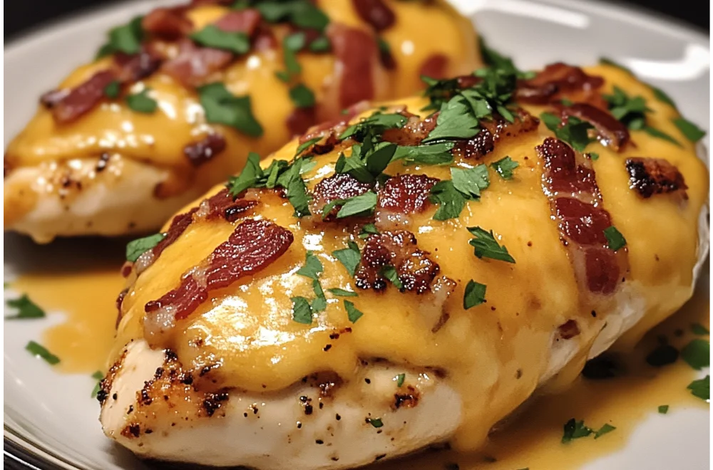 Cheesy Bacon-Stuffed Chicken Breast – A Flavorful Dinner Idea!