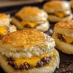 Cheesy Garlic Burger Biscuit Bombs – A Flavor Explosion