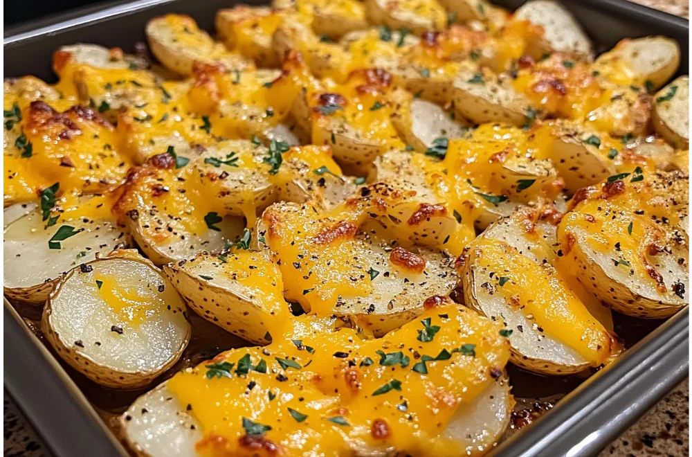 Cheesy Ranch Oven Roasted Potatoes - A Perfect Side Dish