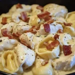 Chicken Alfredo Bacon Tortellini - Creamy & Irresistible!