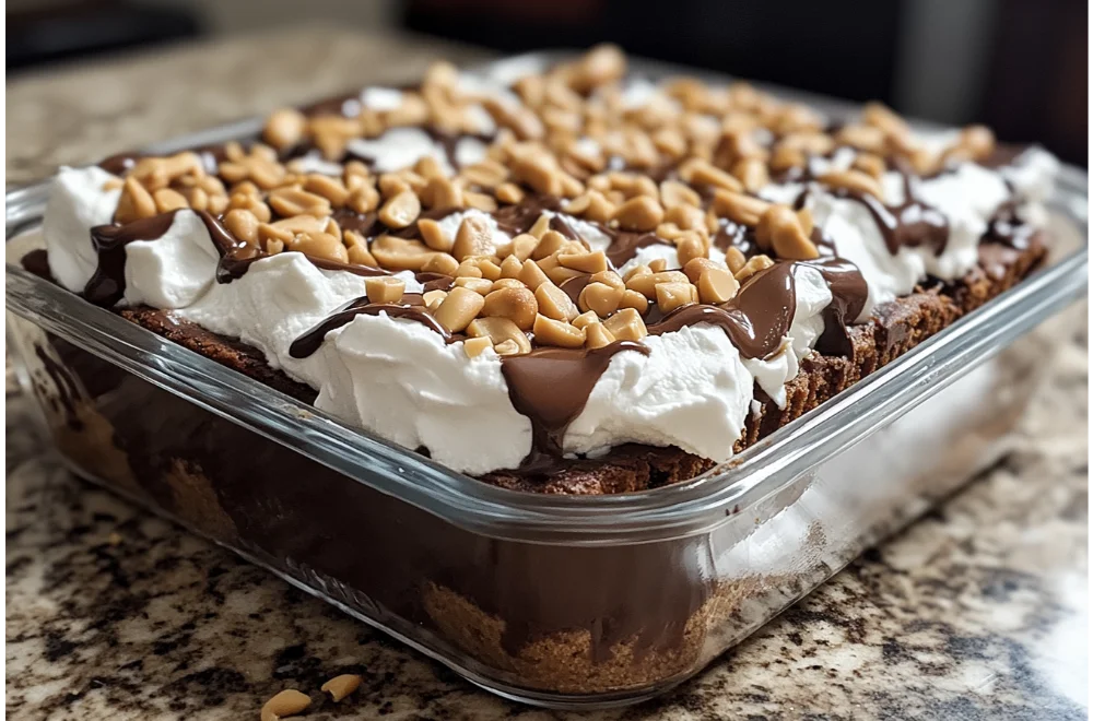 Chocolate Peanut Butter Poke Cake – A Dream Dessert