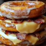 Donut Grilled Cheese with Bacon Maple – Sweet & Savory Delight