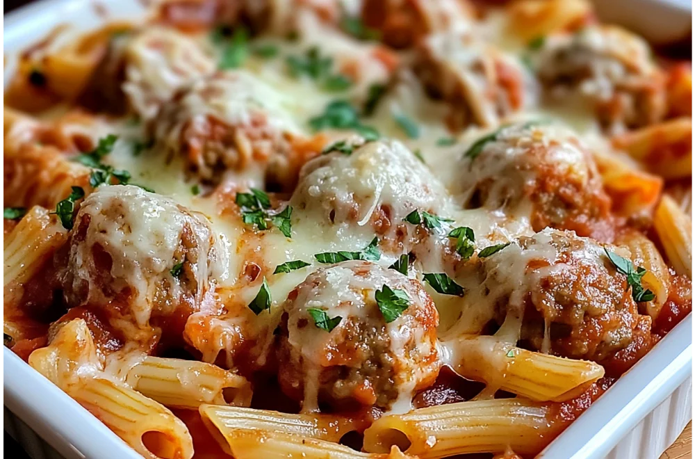 Dump and Bake Meatball Casserole – Easy, Comforting Dinner