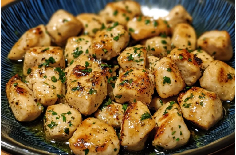 Garlic Butter Chicken Bites – A Flavor Explosion in Every Bite!