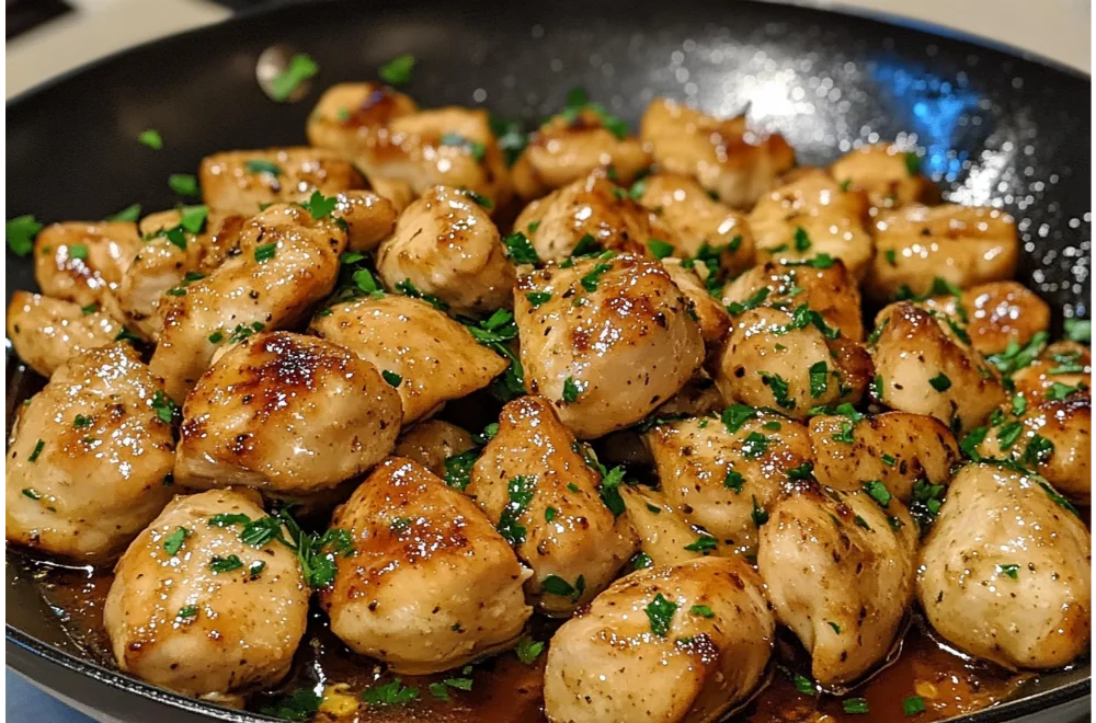 Garlic Butter Chicken Bites – A Flavor Explosion in Every Bite!