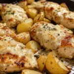 Garlic Parmesan Chicken and Potatoes: A Flavorful Family Favorite